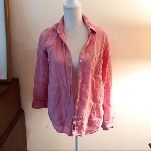 Peachy button up shirt